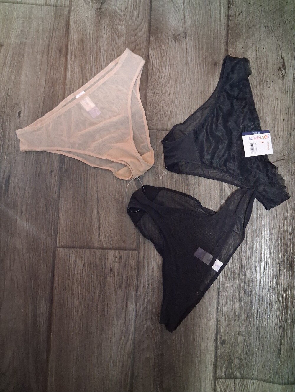 Joyspun Nude/Tan Sheer Mesh Top